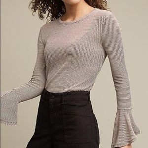 Anthropologie Bell-Sleeve Top